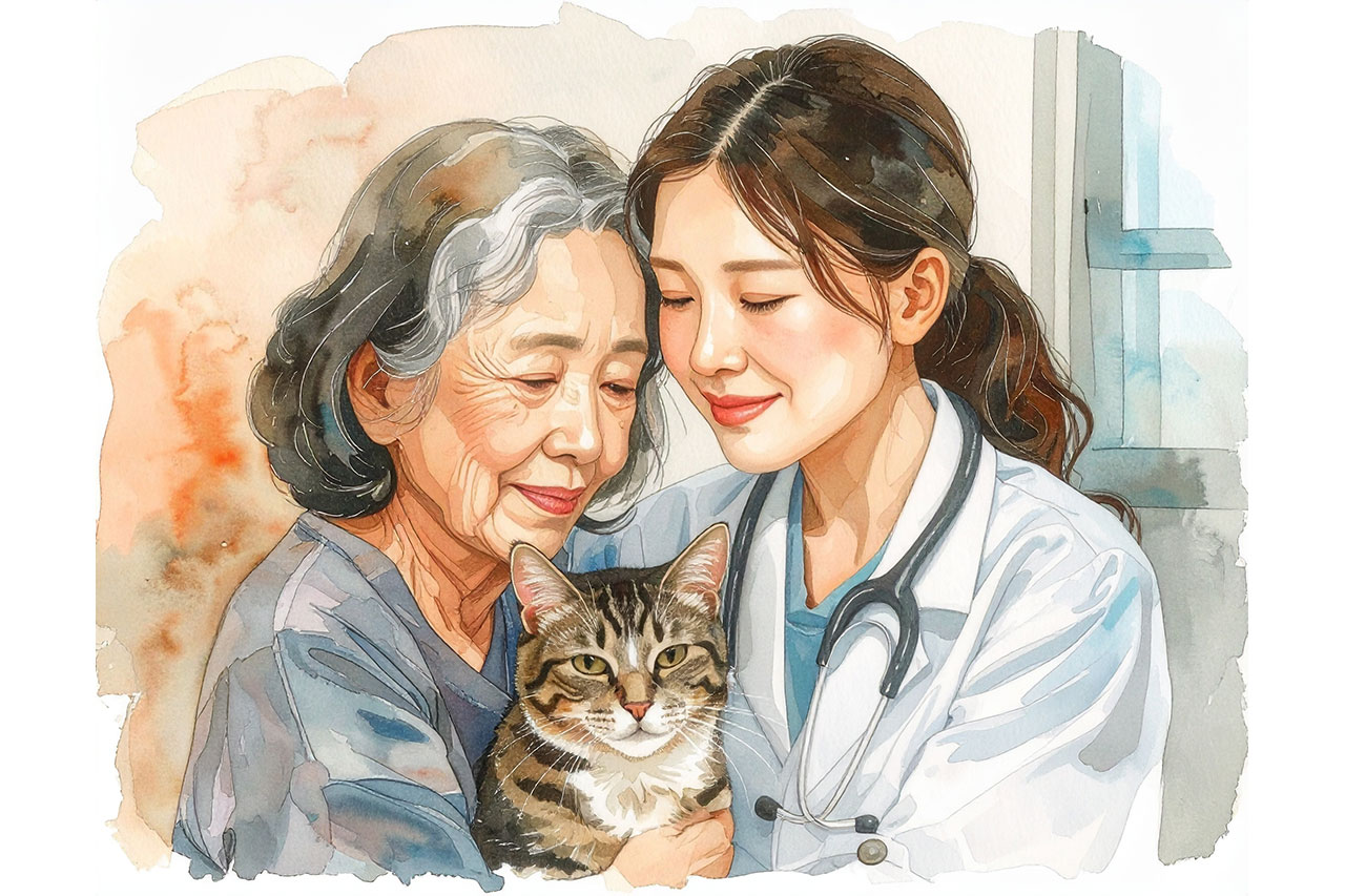 ソーシャルワーカーと支え合うペットロス当事者